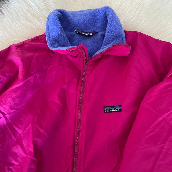 Patagonia Jackets & Blazers - PATAGONIA Pink Fleece Lined Jacket RARE
